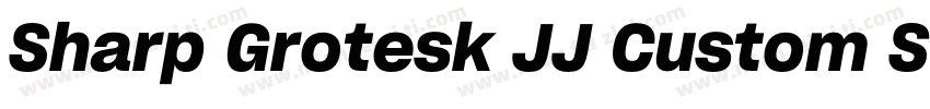 Sharp Grotesk JJ Custom Semi Bold 2字体转换